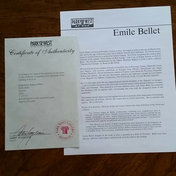 Emily Bellerose Seriolithigraph /Interieur - Picture 4 of 5